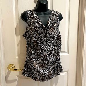First Option animal print sleeveless